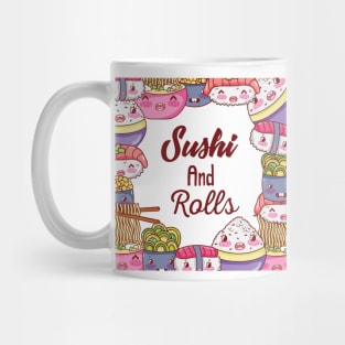 sushi and rolls Mug